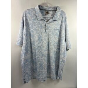 Puma Shirt Men's Sz 2XL Blue/White Short Sleeve The Rookery Embroidered Logo